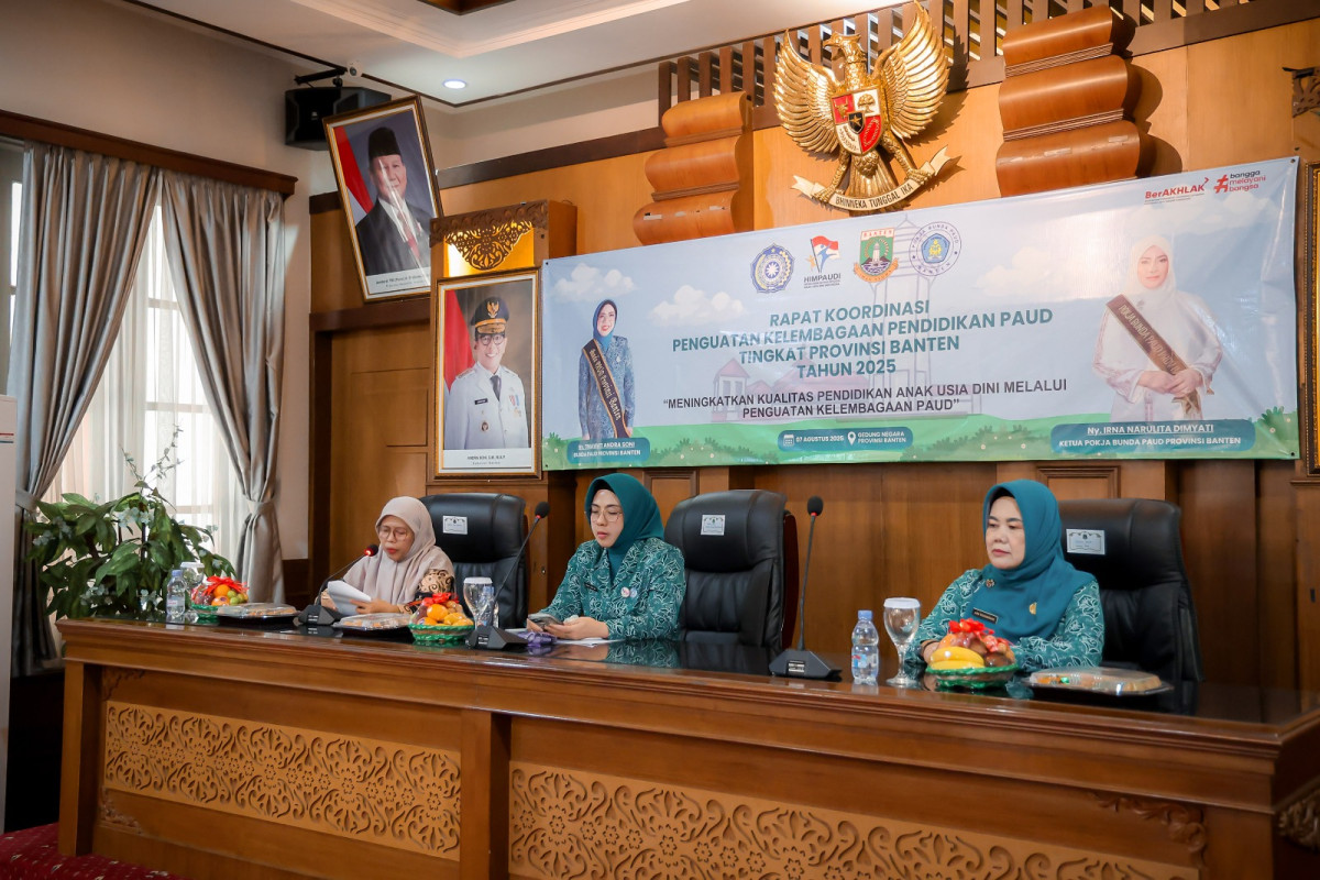 Rakor Penguatan Kelembagaan PAUD, Bunda Paud Tinawati Andra Soni: Sinergitas Lintas Sektor Penting